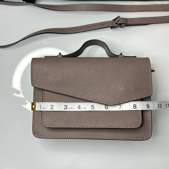 Botkier Cobble Hill grey leather double strap crossbody bag - Picture 11 of 15